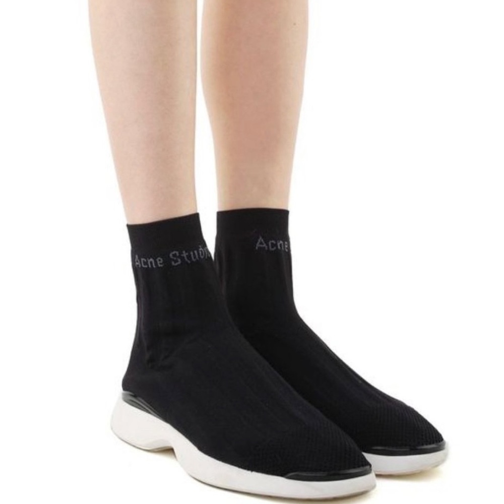 Acne studio black sock sneakers